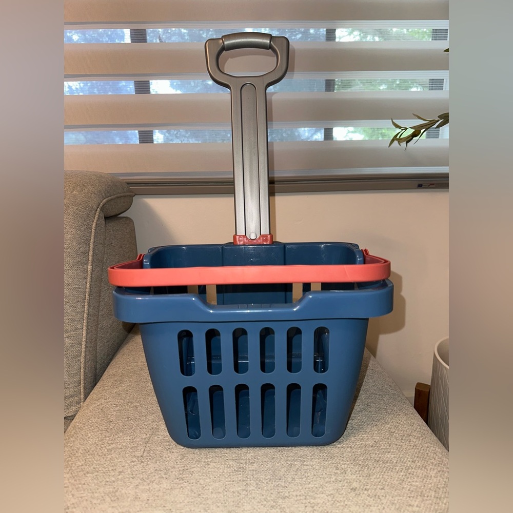 Fill & Roll Grocery Basket Shopping Cart Play Set BASKET ONLY